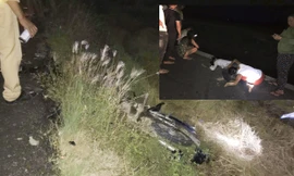 Hiện trường vụ tai nạn.