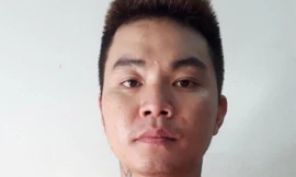 Đối tượng Đoàn Văn Bách tại cơ quan công an.