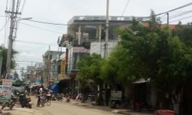 Một góc khu dân cư thị trấn Phù Mỹ, nơi có nhiều sai phạm về đất đai.