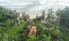 Công trình không phép của ông Phan Phi Hổ. Ảnh: L.T