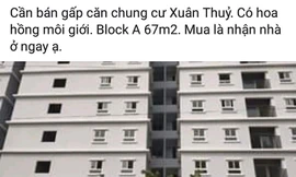 Rao bán căn hộ chung cư Xuân Thủy trên mạng Facebook.