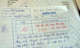 Dân mạng nghi ngờ bài kiểm tra nhận lời phê xì-tin