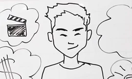 Clip 'vẽ' chuyện đời chàng vlogger thu hút 100.000 lượt xem