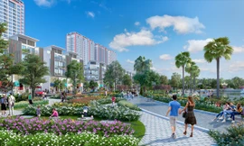 Khai Sơn City cất nóc - khách hàng hài lòng nhờ tiến độ và hạ tầng tiện ích