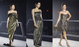 Hoàng Minh Hà giới thiệu bộ sưu tập mới tại dạ tiệc tri ân khách hàng của Tập đoàn Novaland