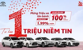Doanh số tăng trưởng, Toyota tiếp tục duy trì ưu đãi lên đến 100% lệ phí trước bạ 