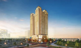 BRG Diamond Residence tọa lạc giữa ngã tư trung tâm Lê Văn Lương - Hoàng Đạo Thúy 
