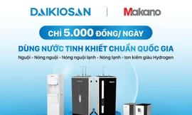 Nhận quà 4 triệu nhờ mua máy lọc nước Daikiosan, Makano