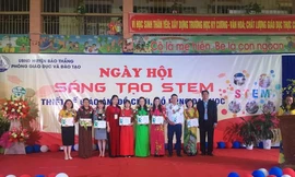 Tưng bừng ngày hội Stem tại huyện vùng cao Bảo Thắng