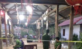 Công an Bình Thuận đang tiến hành khám nghiệm hiện trường