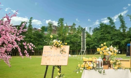 Ngất ngây với đám cưới siêu lãng mạn tại vườn Nhật giữa trời thu Hà Nội