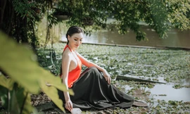 Trần Huyền Nhung tìm sự yên bình và thư giãn tâm hồn tại quê hương