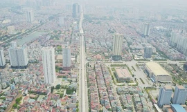 Quận Hà Đông nhìn từ trên cao