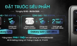 Đặt Samsung Galaxy S20 series tại Viettel Store nhận ưu đãi tới 6,5 triệu đồng