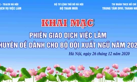 Phiên giao dịch việc làm dành cho bộ đội xuất ngũ năm 2020