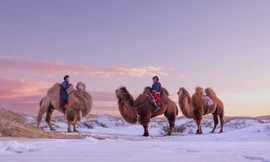 Bí ẩn tuyết rơi giữa sa mạc Gobi: Khi tuyết rơi trên cát vàng