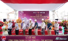 Dự án The Wisteria cất nóc vượt tiến độ