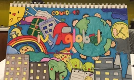 Học sinh Việt Nam và thế giới chung tiếng nói bày tỏ sự quan tâm tới đại dịch Covid thông qua tranh