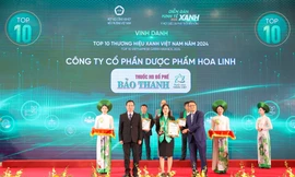 Bảo Thanh được vinh danh top 10 thương hiệu xanh Việt Nam năm 2024
