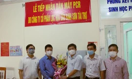 Đại diện lãnh đạo Sở Y tế tỉnh Quảng Ngãi chân thành cảm ơn sự hỗ trợ tích cực của PVN/BSR đối với tỉnh Quảng Ngãi