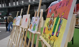 Sau 9 ngày phát động, BTC cuộc thi đã nhận được hàng trăm bức tranh của các em thiếu nhi gửi về