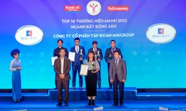 MIKGroup - Top 10 thương hiệu mạnh ngành bất động sản 2022 