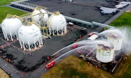 KCM thực tập phương án PCCC&CNCH, ứng phó sự cố tràn dầu, hóa chất năm 2022