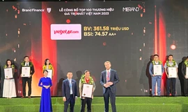 Vietjet là một trong 100 thương hiệu giá trị nhất Việt Nam