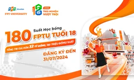 Trường đại học FPT dành tặng học bổng 'FPTU tuổi 18' cho học sinh đạt từ 25 điểm thi THPT năm 2024