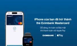 Thanh toán Apple Pay cùng Eximbank Mastercard: dễ dàng, an toàn và bảo mật