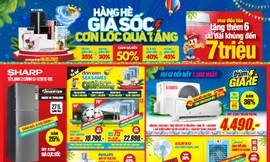 Siêu thị điện máy Bùng nổ hàng hè giá sốc, cơn lốc quà tặng