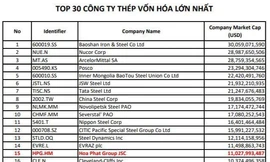 Hòa Phát lọt Top 15 Công ty thép vốn hóa lớn nhất thế giới