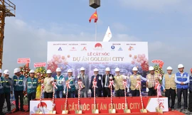 Dự án Golden City chính thức cất nóc sáng ngày 16.1.2021