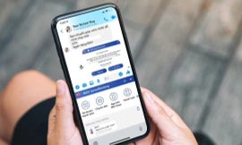 Người dùng thanh toán hóa đơn mua hàng online một cách nhanh chóng ngay khi đang trò chuyện trên ứng dụng chat.