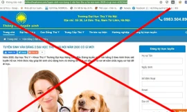 Thông báo v/v đăng tải thông tin tuyển sinh đại học sai sự thật