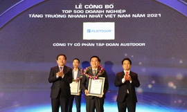 Tập đoàn Austdoor nằm trong top 10 doanh nghiệp tăng trưởng nhanh nhất Việt Nam