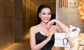 Trần Huyền Nhung sang trọng, quý phái đi sự kiện