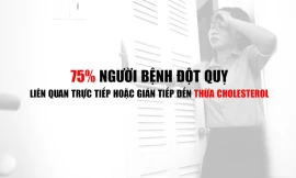 Thừa cholesterol làm tăng nguy cơ đột quỵ