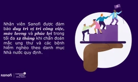 Sanofi ra mắt chương trình toàn cầu hỗ trợ cho nhân viên bị ung thư và các bệnh lý nghiêm trọng