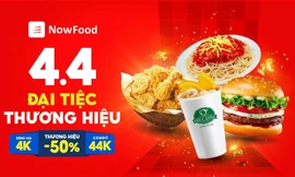 Khám phá món ngon 4K trong Đại tiệc thương hiệu 4.4 của NowFood