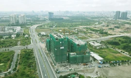 City Garden Thủ Thiêm công bố cất nóc tòa tháp Thames Tower thuộc dự án The River