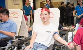 AQUA Việt Nam cùng Đỗ Mỹ Linh và Trần Tiểu Vy hiến máu vì cộng đồng