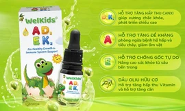 WelKids ADEK bổ sung D3K2 + Vitamin A, E giúp con Cao - Khỏe