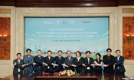 Hà Nội Metro hợp tác với Xanh SM, Vinbus, FGF và V-Green xây dựng mạng lưới giao thông xanh cho thủ đô
