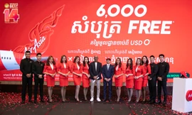 AirAsia Campuchia chính thức khai trương ba đường bay nội địa mới