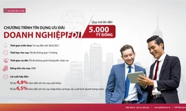 Agribank ưu tiên 70.000 tỷ đồng và 150 triệu USD cho các gói tín dụng ưu đãi cho DN