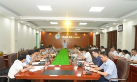 Chủ tịch HĐTV TKV Ngô Hoàng Ngân kiểm tra sản xuất và làm việc với Công ty Than Hạ Long 