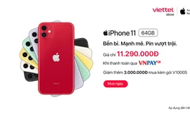 Viettel Store ưu đãi lớn cho iPhone 11 trong tháng sinh nhật Viettel