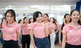 Top 3 HHVN 2022 duyên dáng trong chiếc áo polo Đồng phục Hải Anh