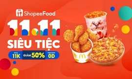 Khởi động mùa lễ hội cuối năm với sự kiện 11.11 - ShopeeFood siêu tiệc
